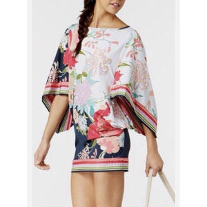 Trina Turk Short Floral Kaftan, Large